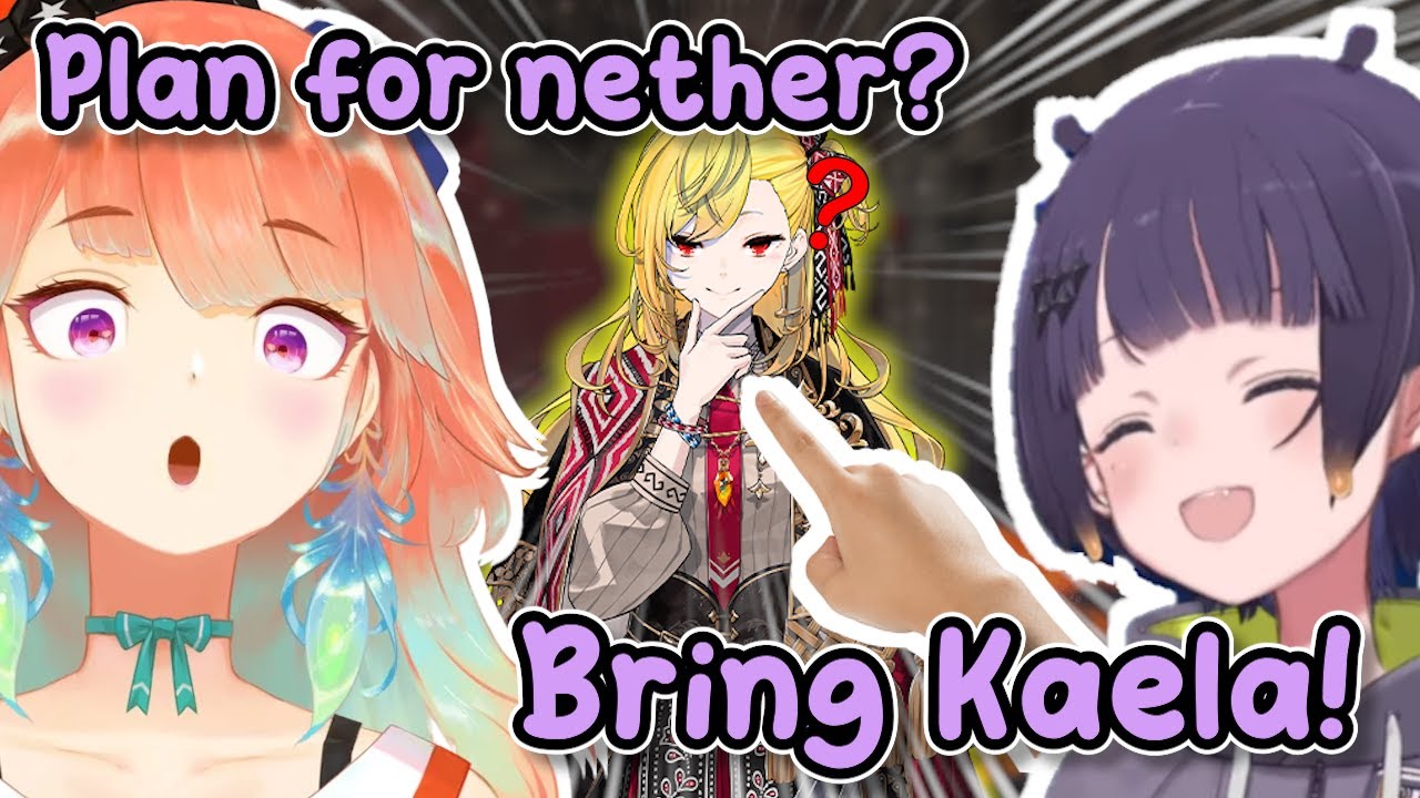 Ina Telling Kiara Her Ultimate Nether Plan - Bring Kaela God Along【Hololive】