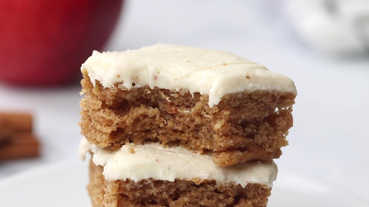 Applesauce Spice Bars with Browned Butter Icing