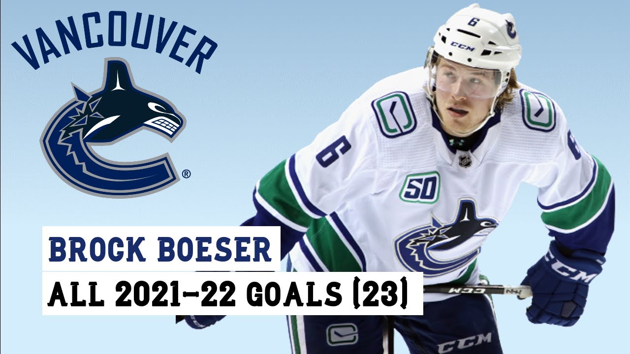 Brock Boeser (#6) All 23 Goals of the 2021-22 NHL Season