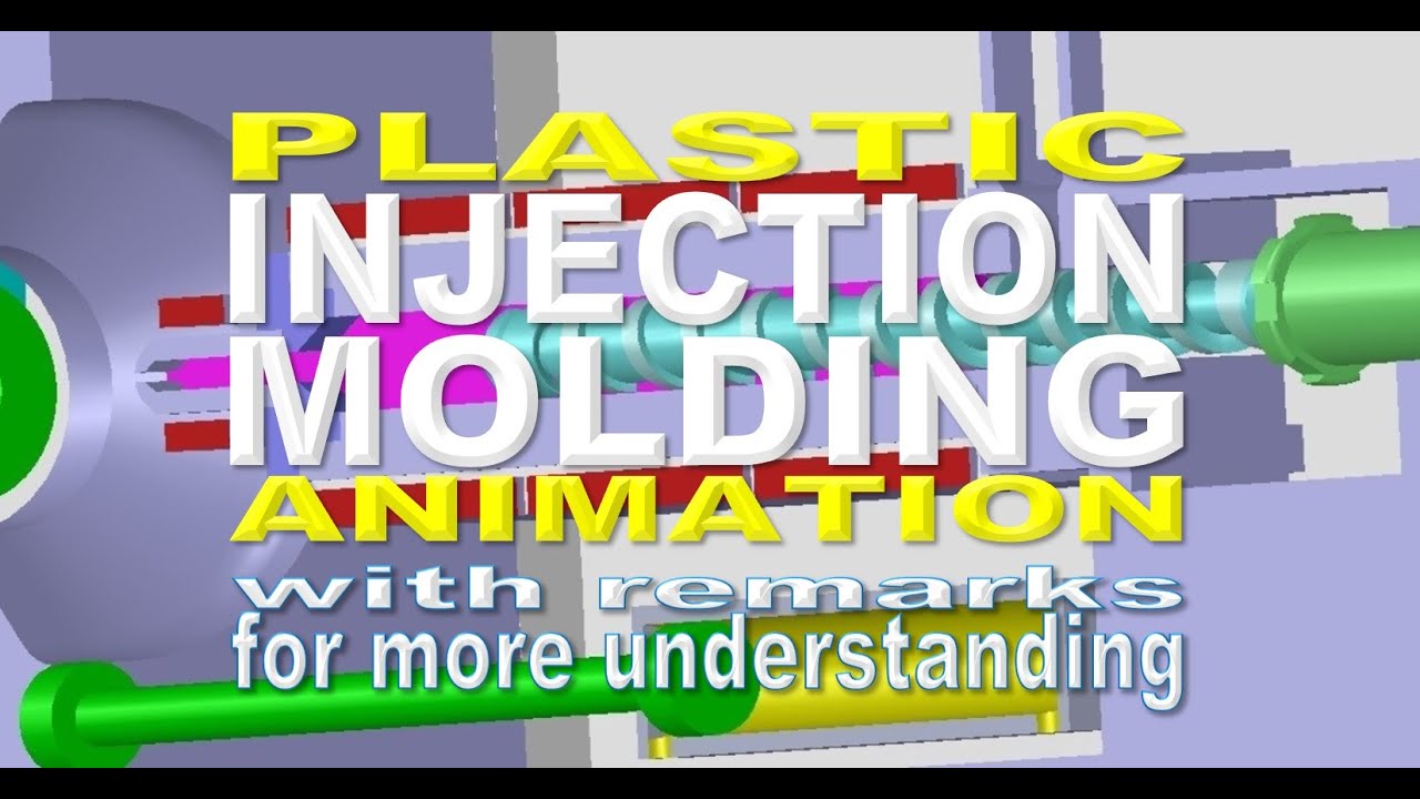 PLASTIC INJECTION MOLDING ANIMATION - with remarks for more understanding