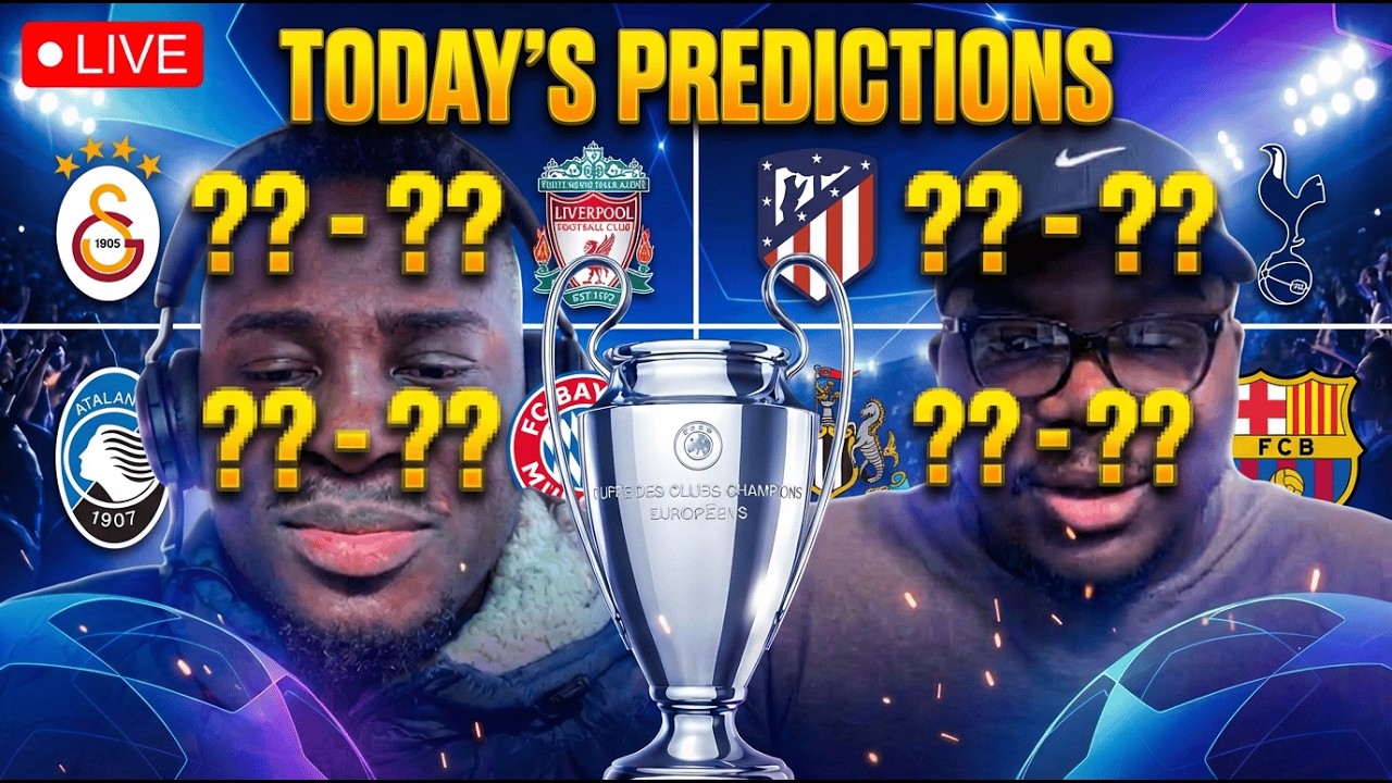 UEFA CHAMPIONS LEAGUE | Predicting key UCL fixtures today | Can the Liverpool & Tottenham win away?