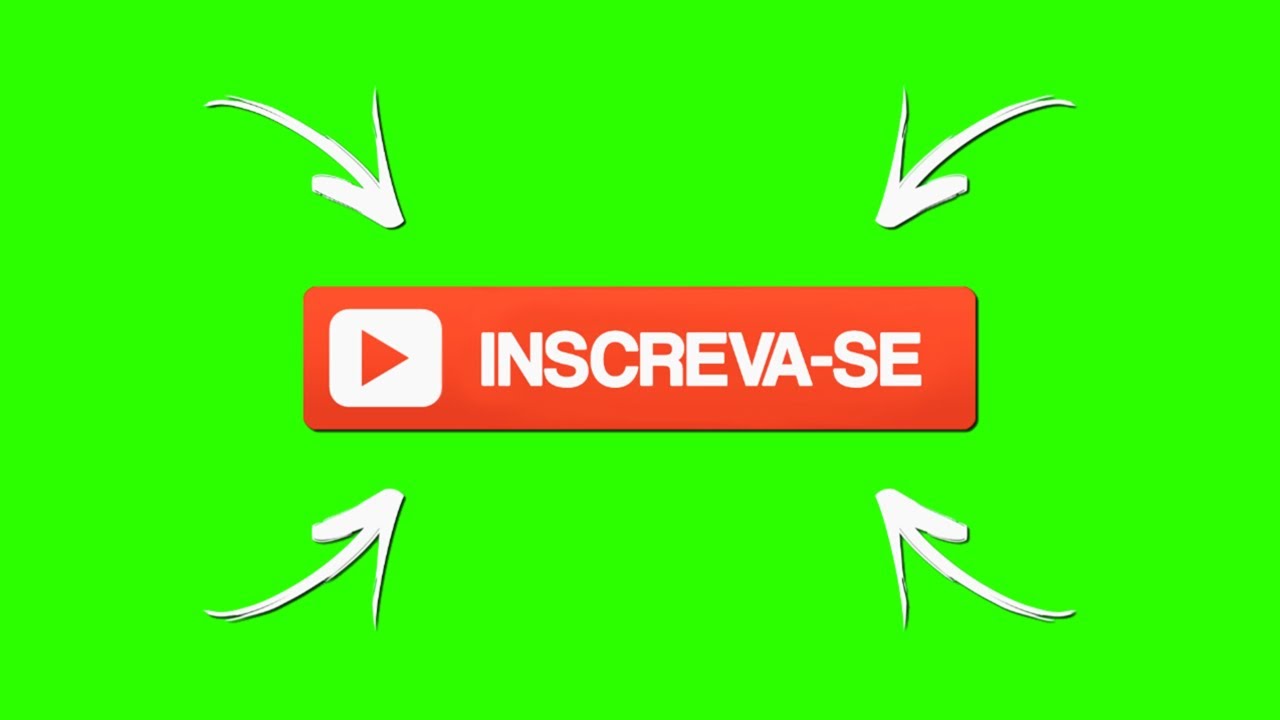 Brazilian Subscribe Buttons #5 / Green Screen - Chroma Key