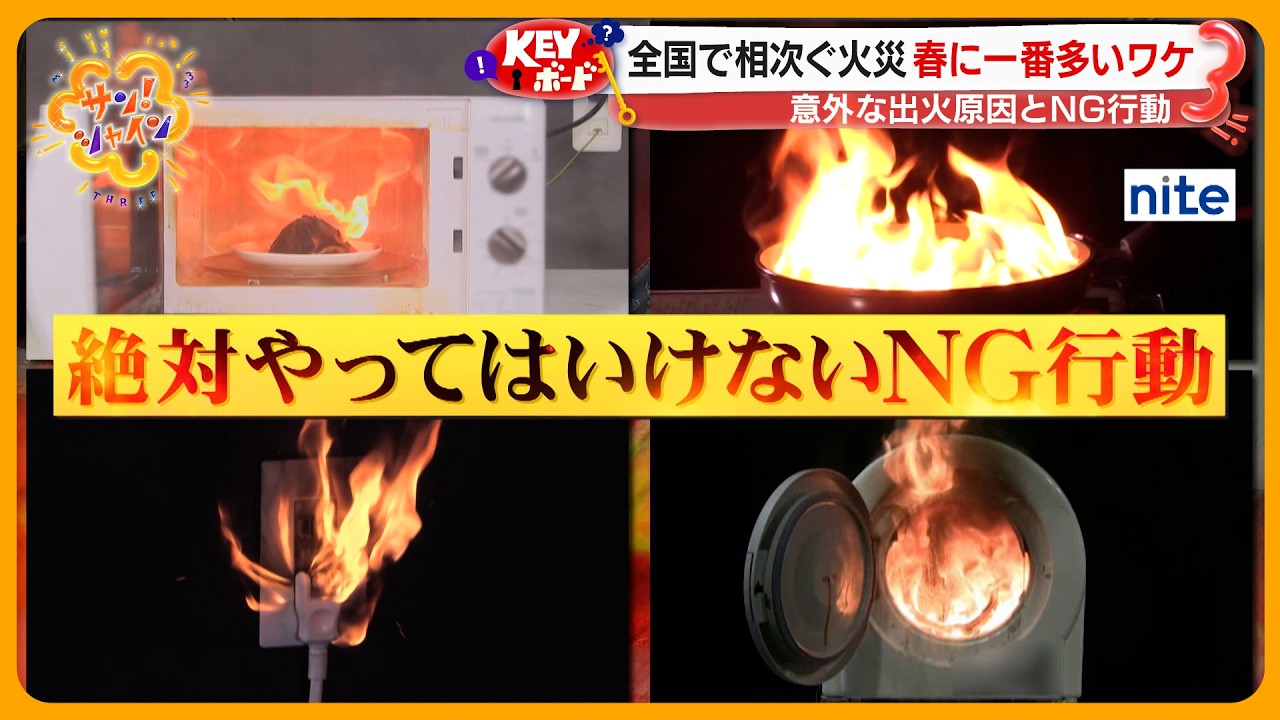 【注意】全国で相次ぐ火災…春に一番多いわけ 意外な出火原因とNG行動とは？【サン！シャインニュース】