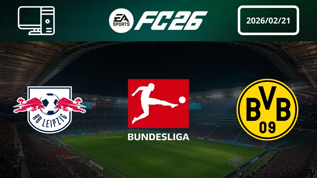 [4K] RB Leipzig vs Borussia Dortmund - Prediction - 2025-26 Bundesliga - EA FC 26