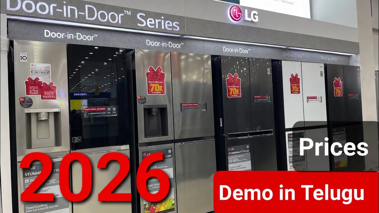 LG side by side 2023 models demo in Telugu / LG smart fridge