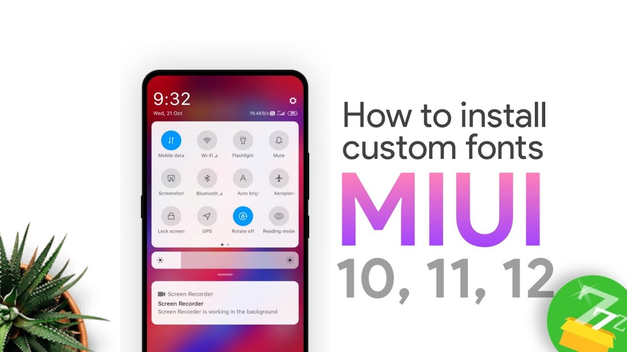 Как установить пользовательские шрифты на MIUI 10, 11 или 12 с помощью zFont [Без Root]