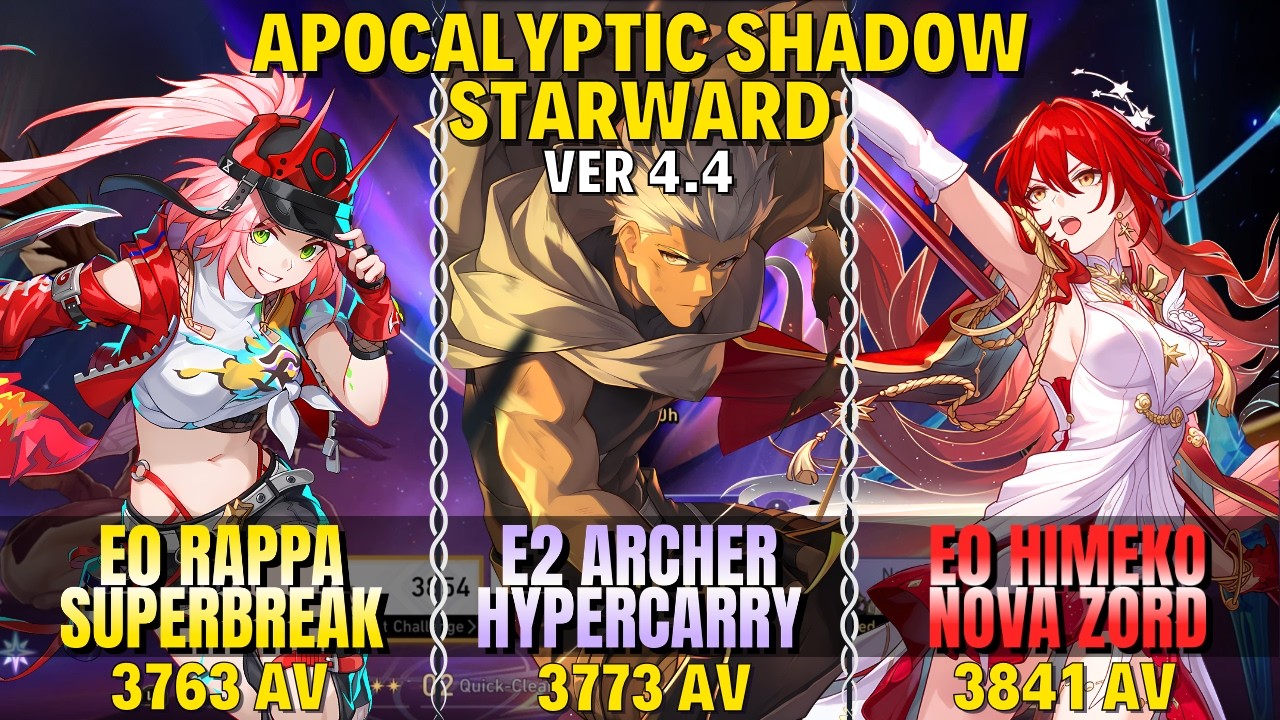 E0S1 Himeko Nova Zord x E2 Archer Hyper x E0S1 Rappa Superbreak | Memory of Chaos 4.4 | Starward