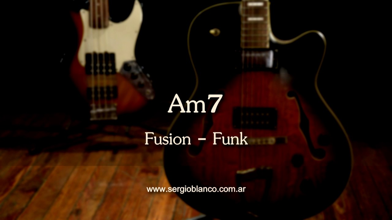 Backing Track Fusion Funk Modal Am7 un solo acorde (one chord)
