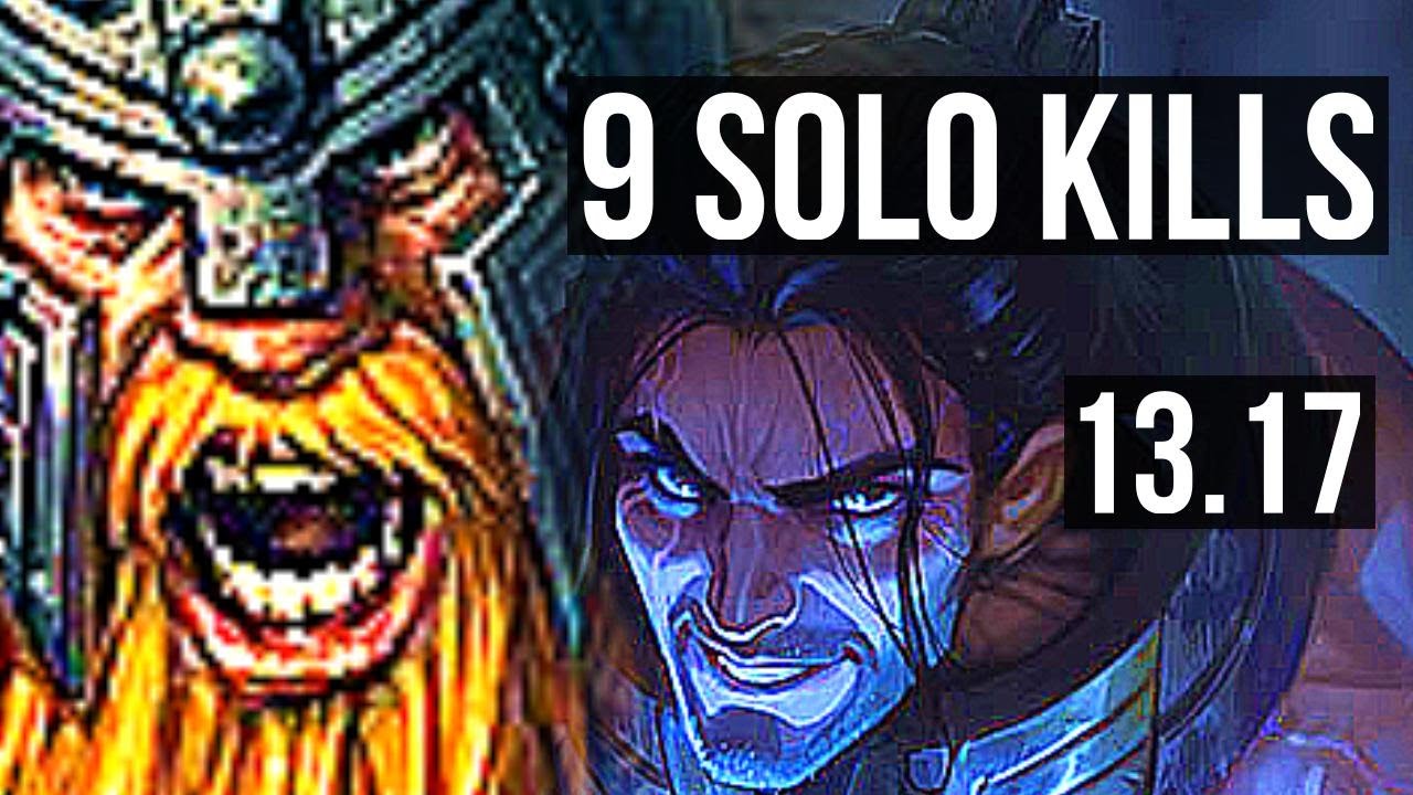 OLAF vs SYLAS (TOP) | 9 solo kills, 400+ games | NA Master | 13.17