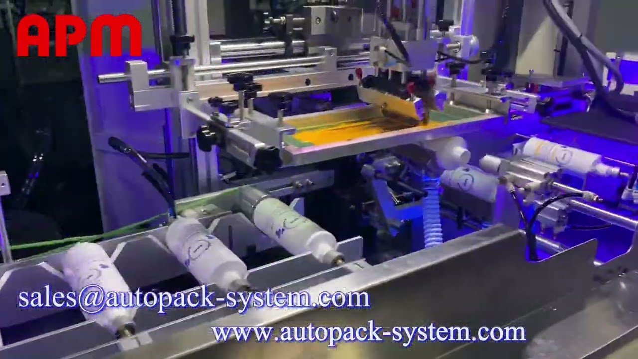 S102 2 color plastic bottle screen printing machine