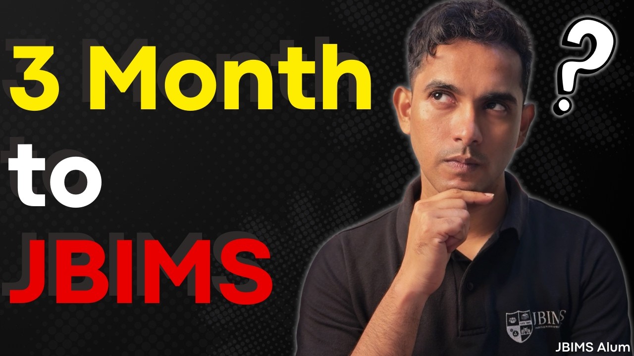 3-Month JBIMS Preparation Roadmap | A Realistic Plan
