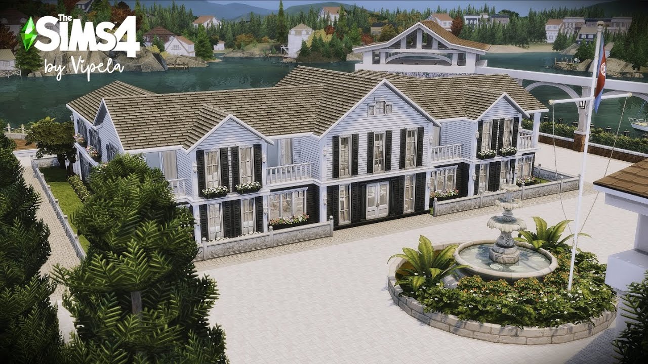 The Sims 4 - Brindleton Bay Country Club «Baker House»  ASMR Relaxing Speed Build  No CC