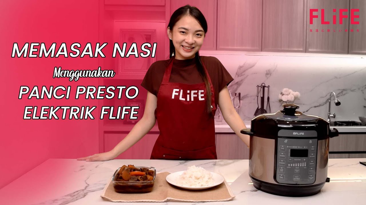 Tanpa Jari, Ini Cara Mudah Memasak Nasi | Terbukti Sempurna | Flife Panci Presto Elektrik