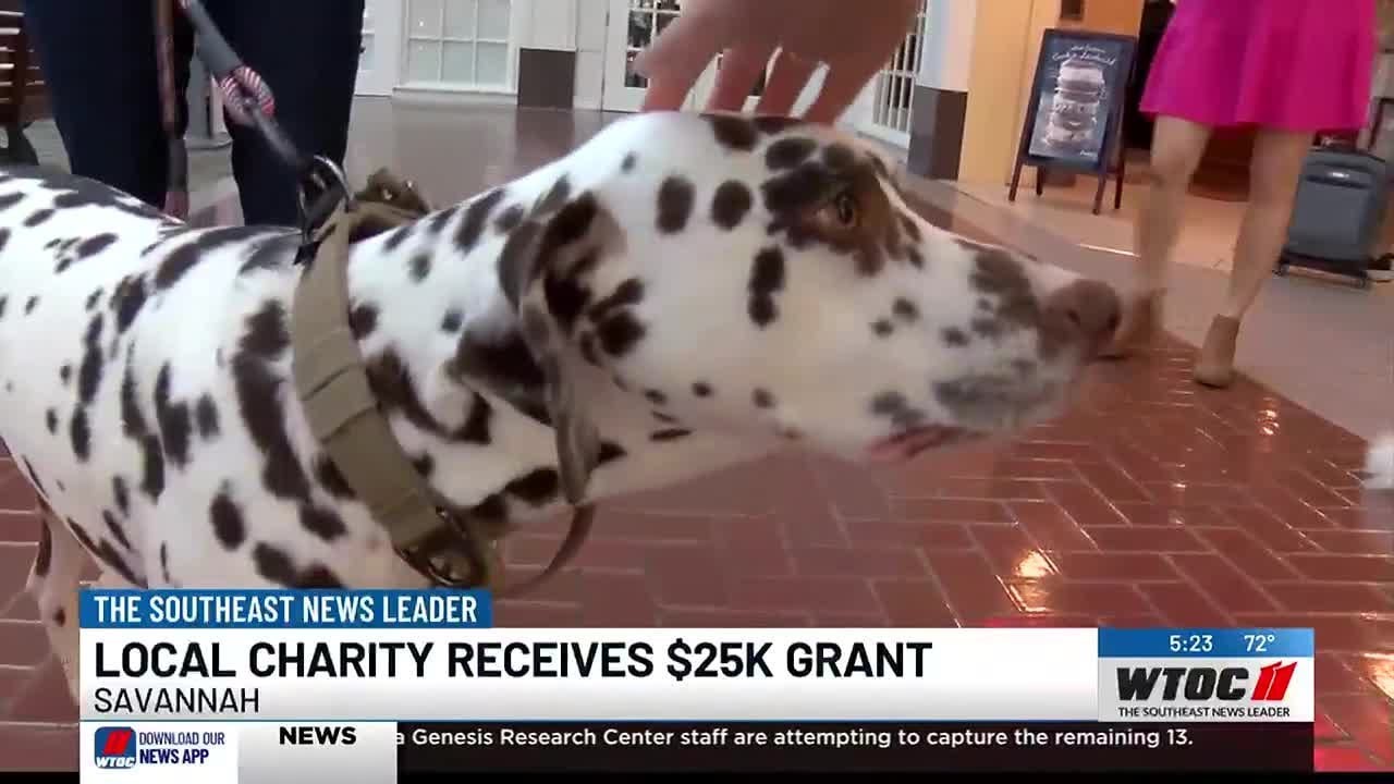 Local charity that provides service dogs to veterans receives $25,000 grant