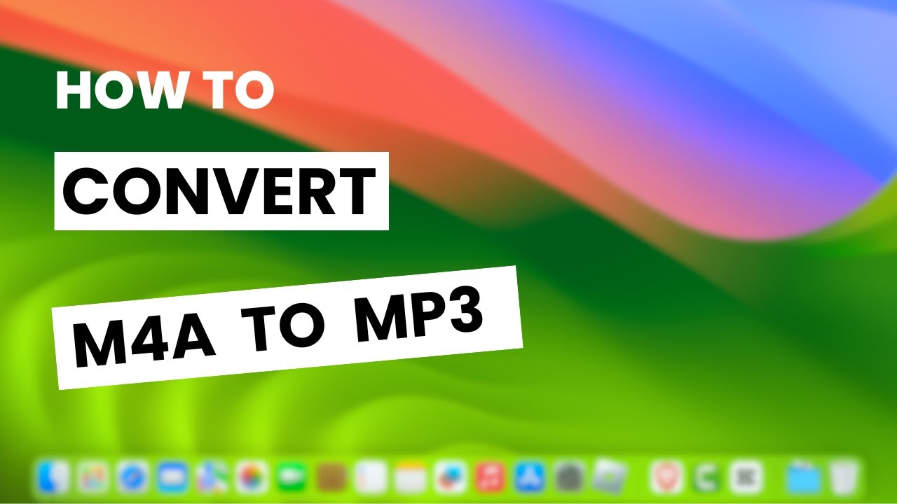 How To Convert M4A to MP3 on Mac (with Music App) - Mac OS Sequoia