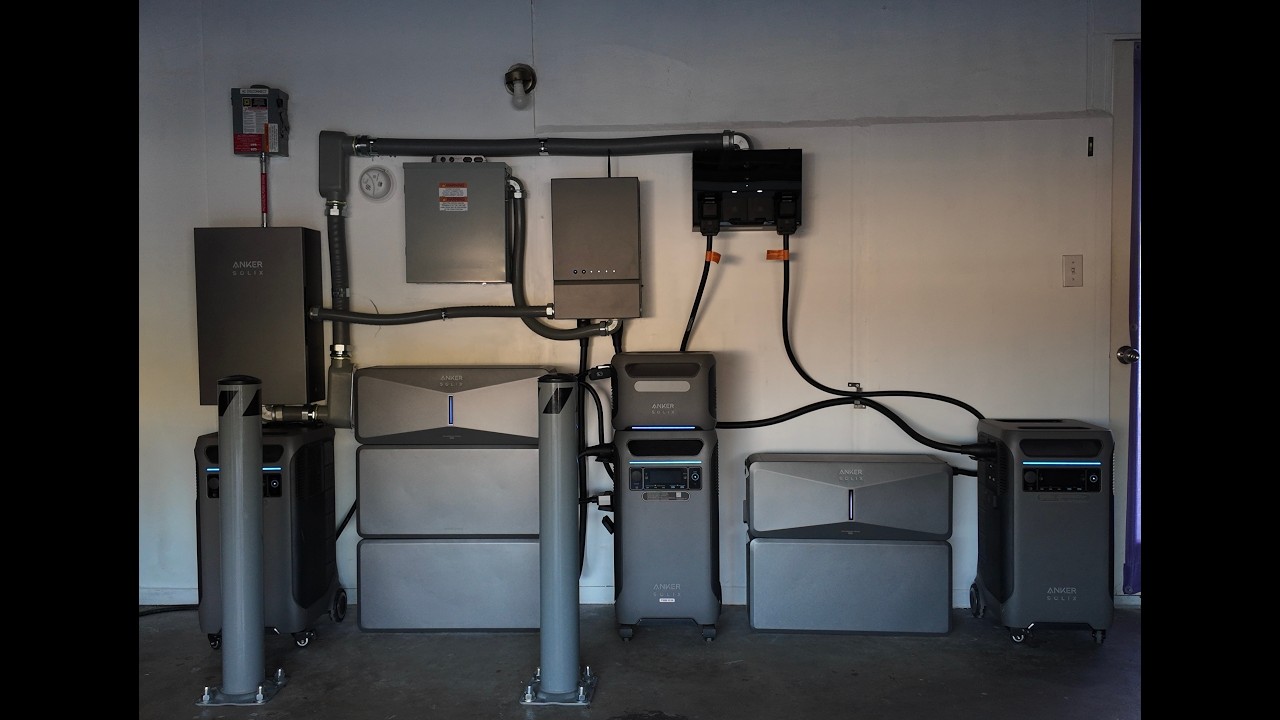 40KWh DIY Anker Solix full home battery backup system Featuring the New Anker Solix E10 Power Dock!!