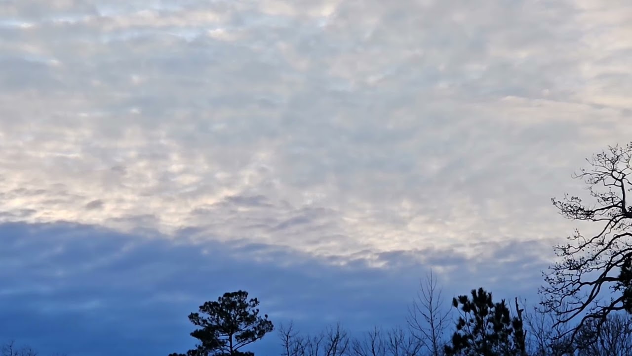 Muted Cloud-Covered Sunset Ambiance | Calm Evening Sky for Relaxation, Sleep & Stress Relief
