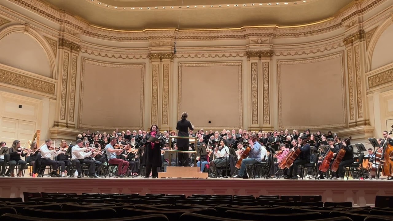 Mendelssohn Psalm 42 - Charlene Pauls - Carnegie Choir - dress rehearsal - Carnegie Hall