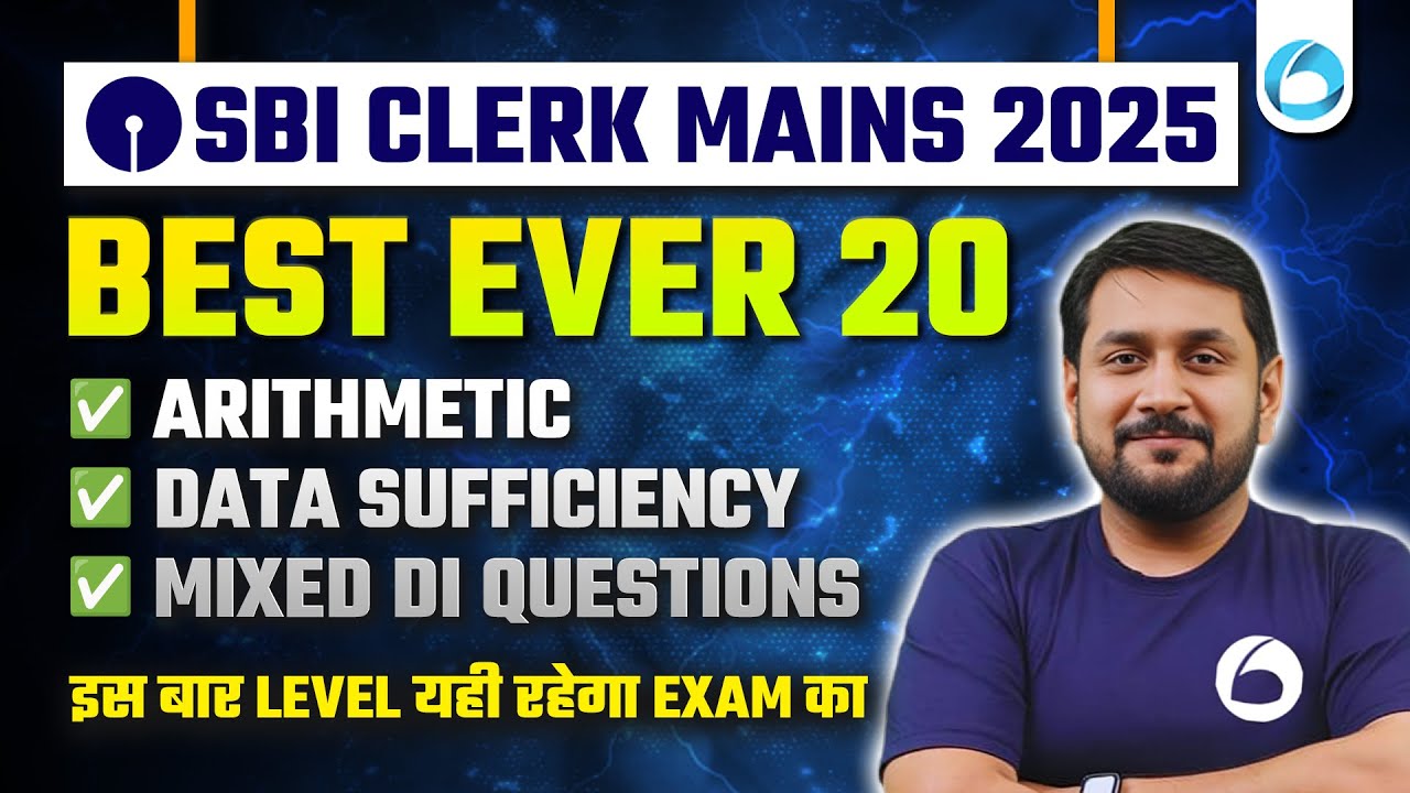 SBI Clerk Mains 2025: Arithmetic, DI, & Data Sufficiency Questions