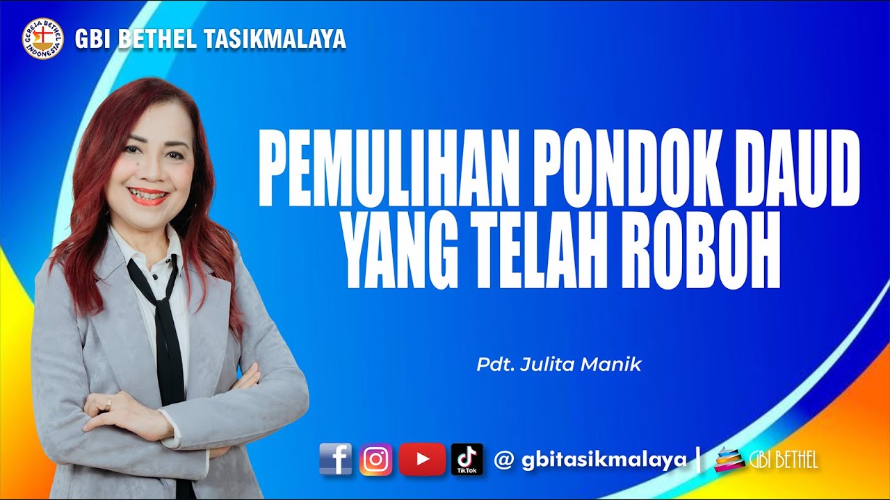 Pdt. Julita Manik - PEMULIHAN PONDOK DAUD YANG TELAH ROBOH