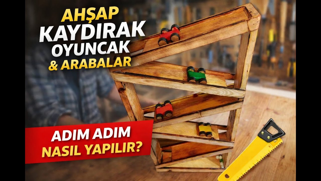el yapımı oyuncak araba kaydırağı