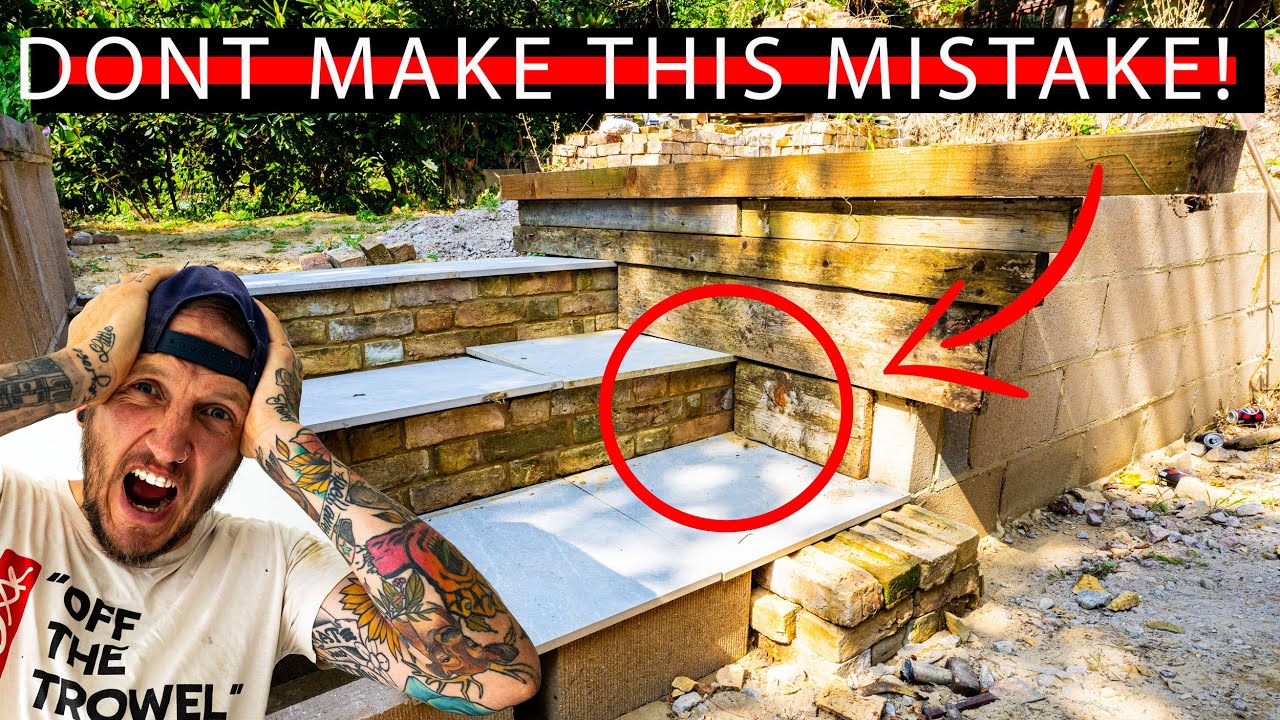 How NOT to build brick steps | BRICKLAYING video