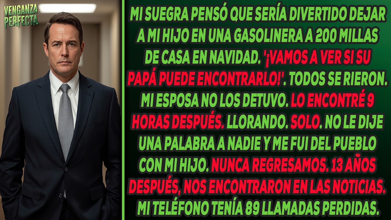 Mi suegra dejó a mi hijo en una gasolinera a 200 millas de distancia: '¡A ver si papá lo encuentra!'