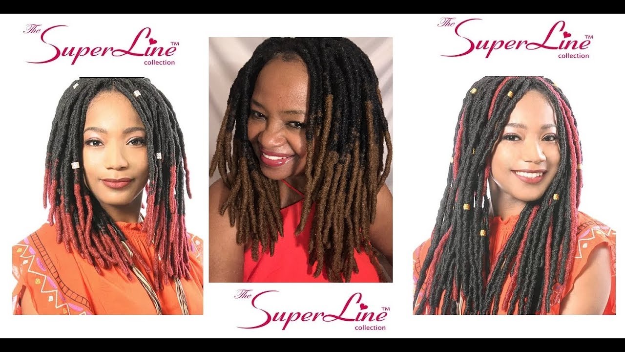 SUPERLINE COLLECTION NATURAL FAUX LOCS ON OVAL CROCHET BRAIDS WIG CAP