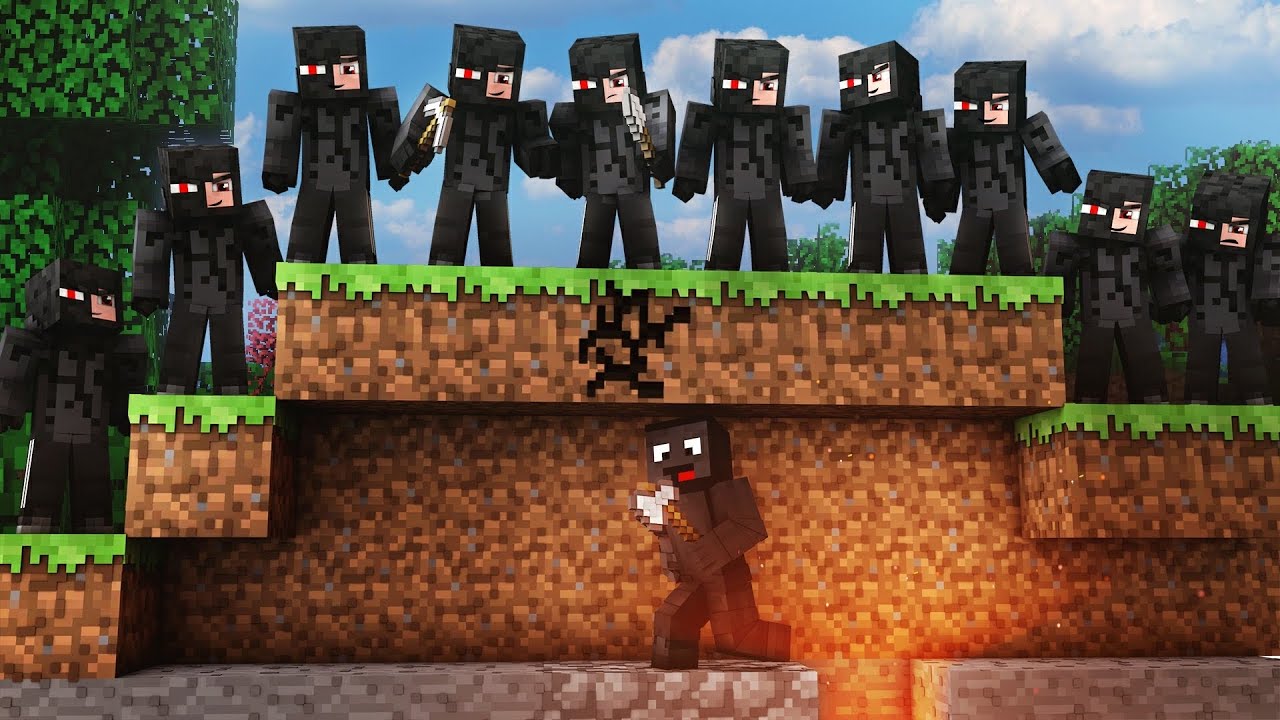 KUBIR vs 10 TOBIASZ&Oacute;W (minecraft speedrun)