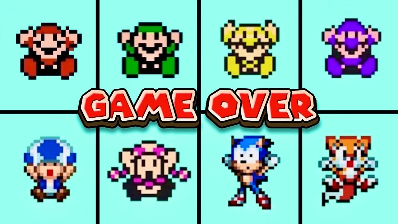Super Mario Bros. 3 Characters Game Over & Death Animations