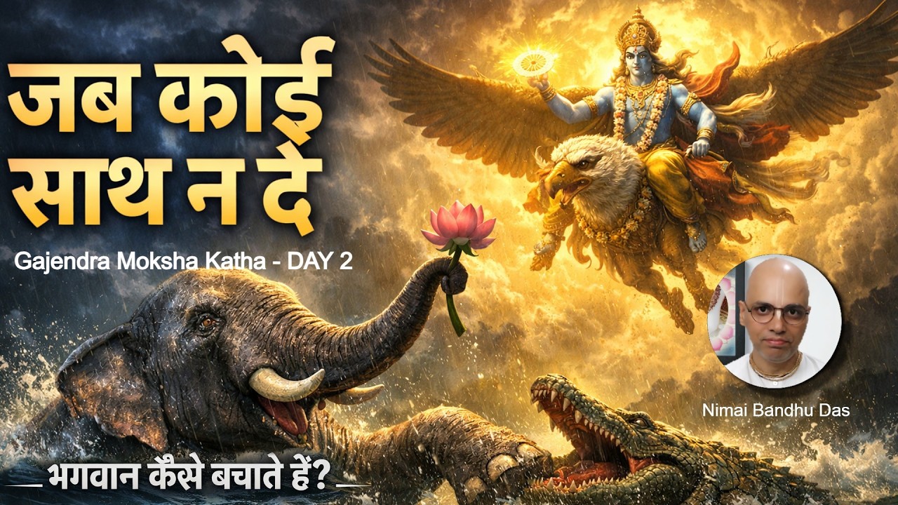 गजेन्द्र मोक्ष कथा | Day 2 | जब सब साथ छोड़ दें, तब भगवान कैसे बचाते हैं?