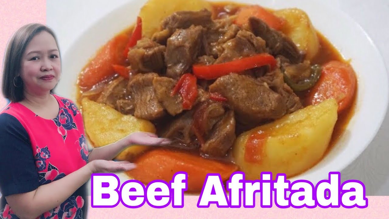 BEEF AFRITADA, sa kaunting sahog, may masarap ka ng apritada.