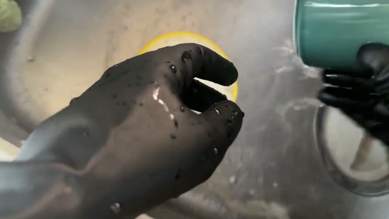 ゴム手袋で食器洗い20230410　Dishwashing with rubber gloves20230410　#324