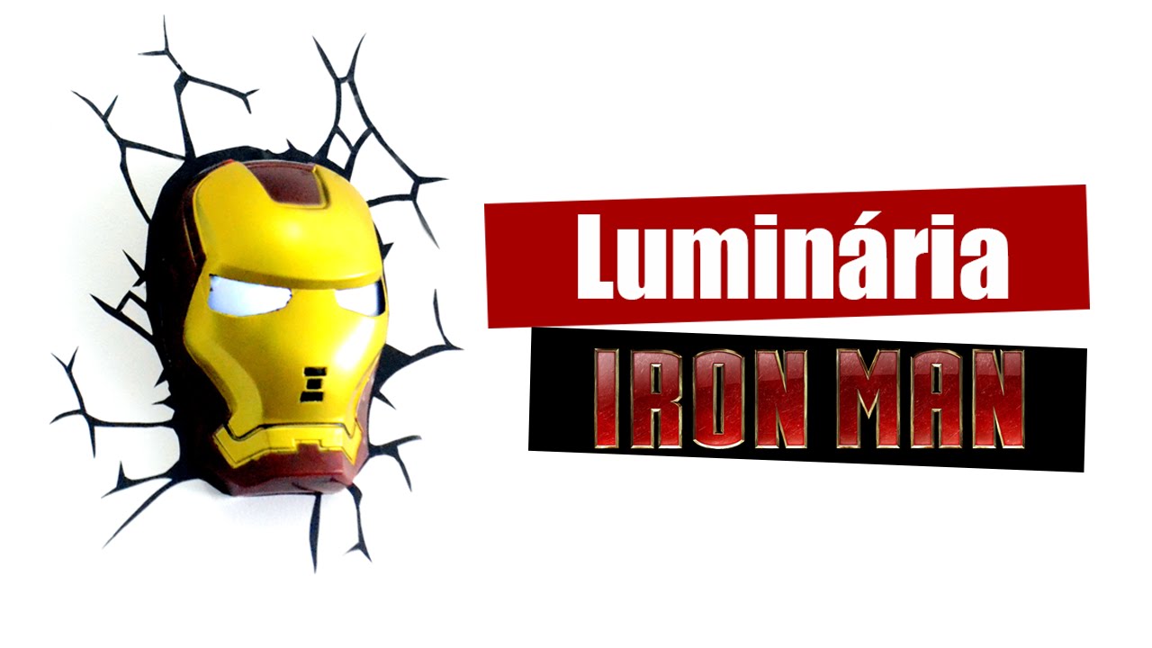 DIY - Como fazer Luminária de parede do Homem de Ferro