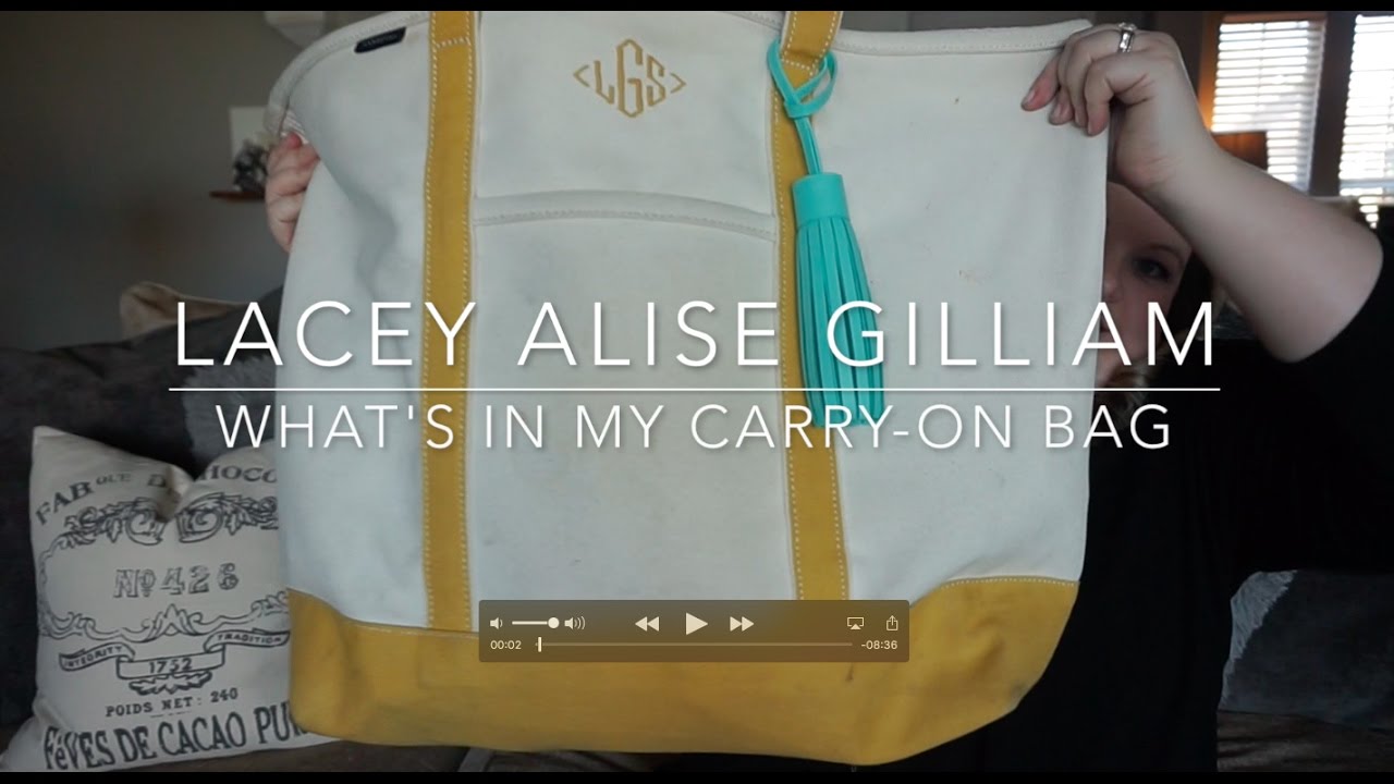 what's in my carry-on | lacey alise gilliam