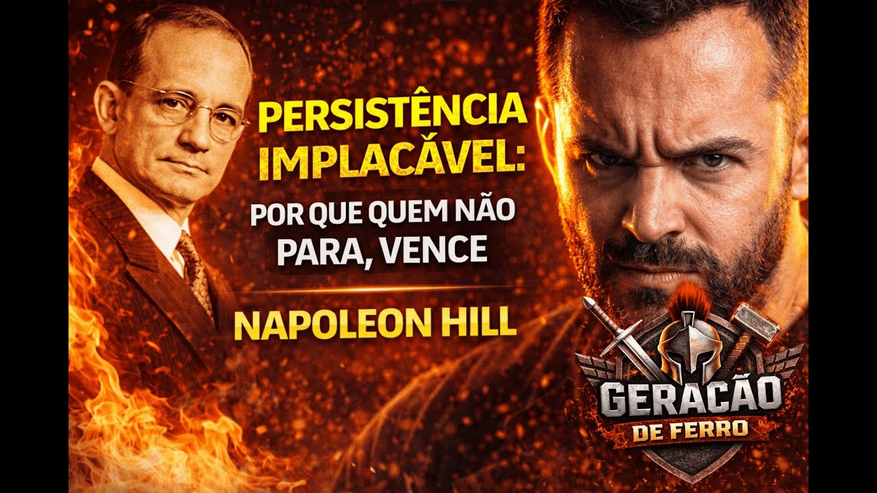 PERSISTÊNCIA IMPLACÁVEL: POR QUE QUEM NÃO PARA, VENCE | Napoleon Hill