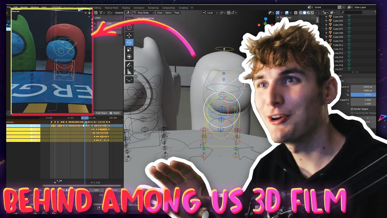 BEHIND Among Us 3D Animationsfilm - Eure Fragen und Feedback | Marius Angeschrien