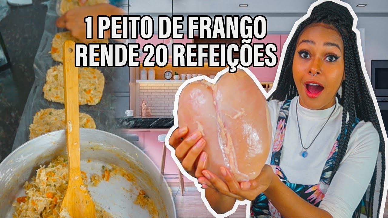 COMO FAZER 1KG DE FRANGO RENDER 20 REFEIÇÕES