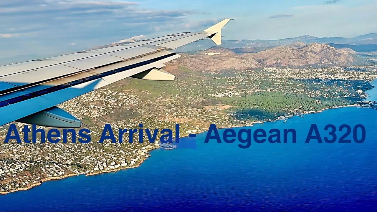 Athens Runway 21R Arrival - Aegean A320