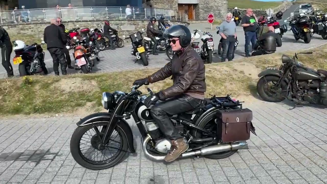 Rare Audi DKW NZ500 and WWII Harley Davidson Isle of Man 