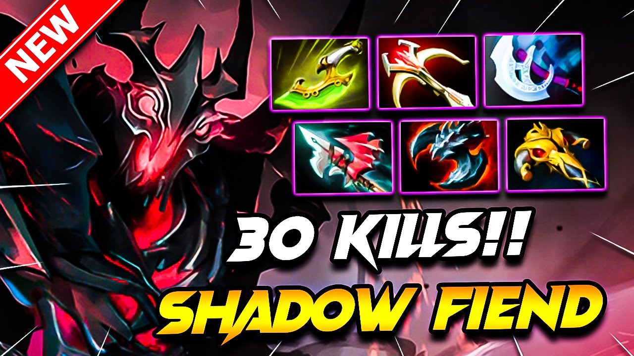 Dota 2 SHADOW FIEND Gameplay | (x30 Kills!!) Shadow Fiend DOTA 2 Carry Build Pro Gameplay Guide 7.39