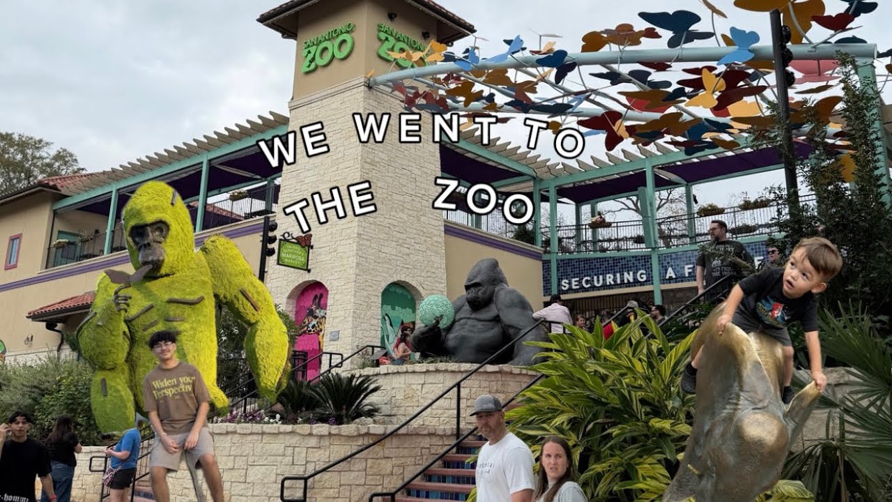 WE WENT TO THE SAN ANTONIO ZOO TO SEE THE NEW GORILLAS!!! IN CONGO FALLS