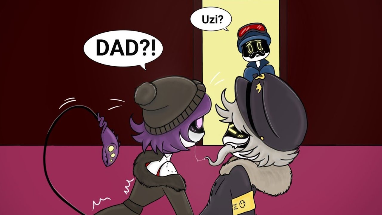 UZI was discovered by her father doing things with N (comic dub) cyn sleeps with uzi and n.