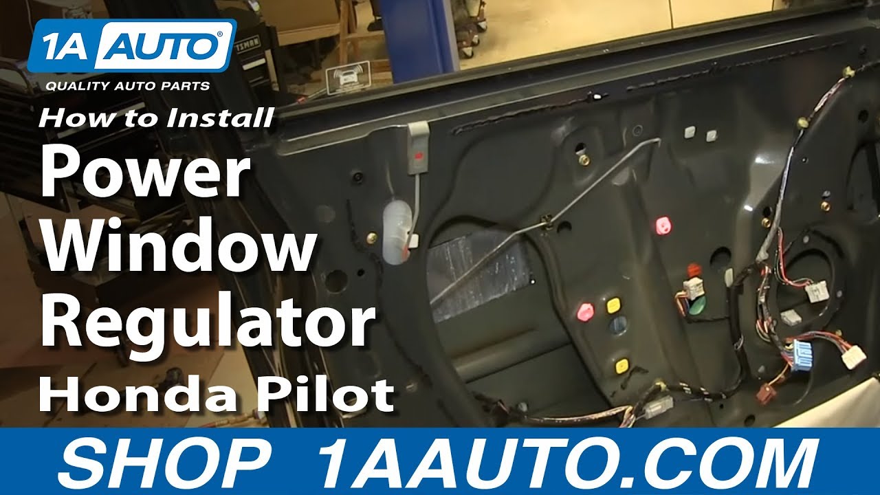How to Replace Front Window Regulator 03-08 Honda Pilot