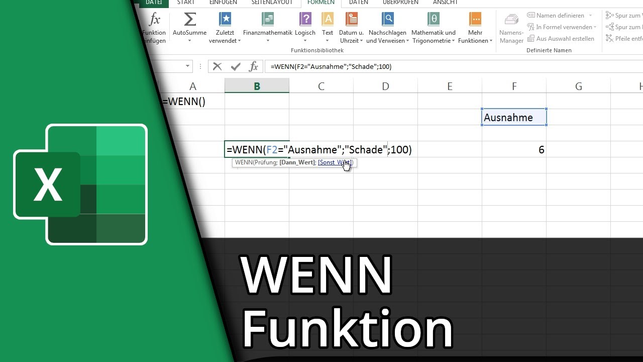 Excel Wenn Funktion | =WENN() ✅ Tutorial
