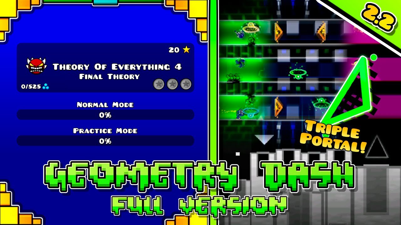 Theory Of Everything 4 (Final Theory) | Geometry Dash Full Version | ToE 2.2 By CrAliz & VieGier GD