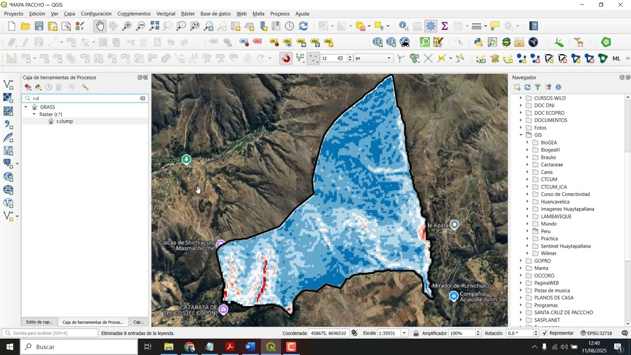 RECLASIFICAR PENDIENTE EN QGIS (r.reclass)