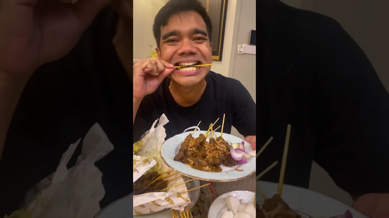 Sedap nya tengok alif satar makan satey