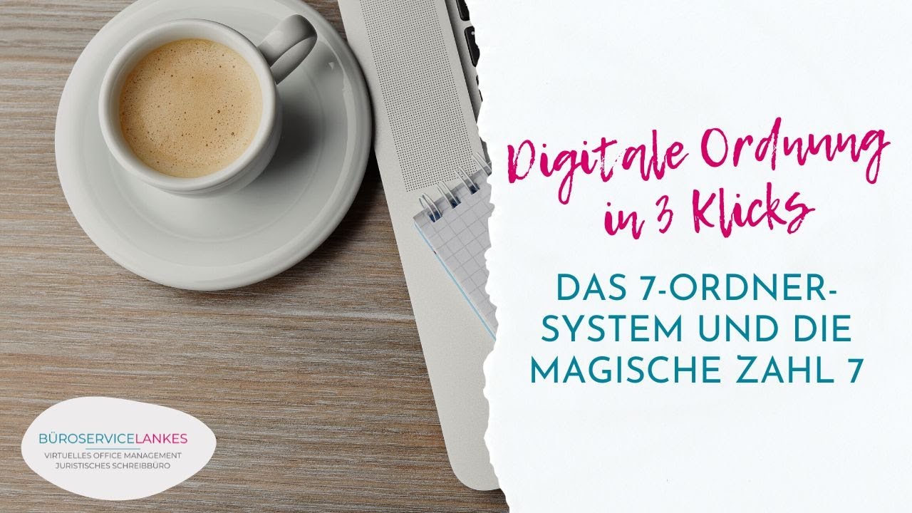 Digitale Ordnung in 3 Klicks: Das 7-Ordner-System und die magische Zahl 7