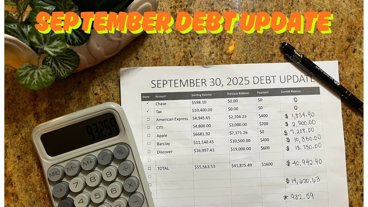 💳 September Debt Update 💳